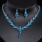 Simple White Bride Zircon Set Women Pi-Mart
