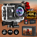 4K Ultra HD Action Camera - WiFi, 2.4GHz Wireless Wristband Remote Control, 32GB Card, Wide Angle Lens, Remote Operation - Perfect For Skiing, Mountaineering, Outdoor Sports, Gift Giving, Awaken Your Outdoor Adventure Experie Lootquake LLC