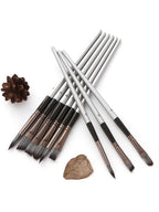 Silver-grey Rod Pen Curtain Oil Paint Brush Gouache Watercolor Paint Brush Pi-Mart