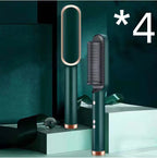 New 2 In 1 Hair Straightener Hot Comb Negative Ion Curling Tong Dual-purpose Electric Hair Brush Pi-Mart
