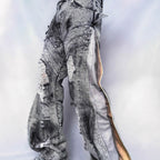Washing Destroys Fashion Deconstruction Design Patchwork Pants Lootquake LLC