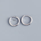 Stainless Steel Minimalist Huggie Hoop Earrings Pi-Mart