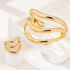 Personalized Retro Women's Ring Bracelet Ornament Suit Pi-Mart