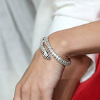 Snake Full Of Diamond Knuckles Emerald Ring Pi-Mart