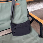 Small Casual Bag Women, Casual Simple Crossbody Bag, Nylon Wide Shoulder Strap Daily Commuter Shoulder Bag