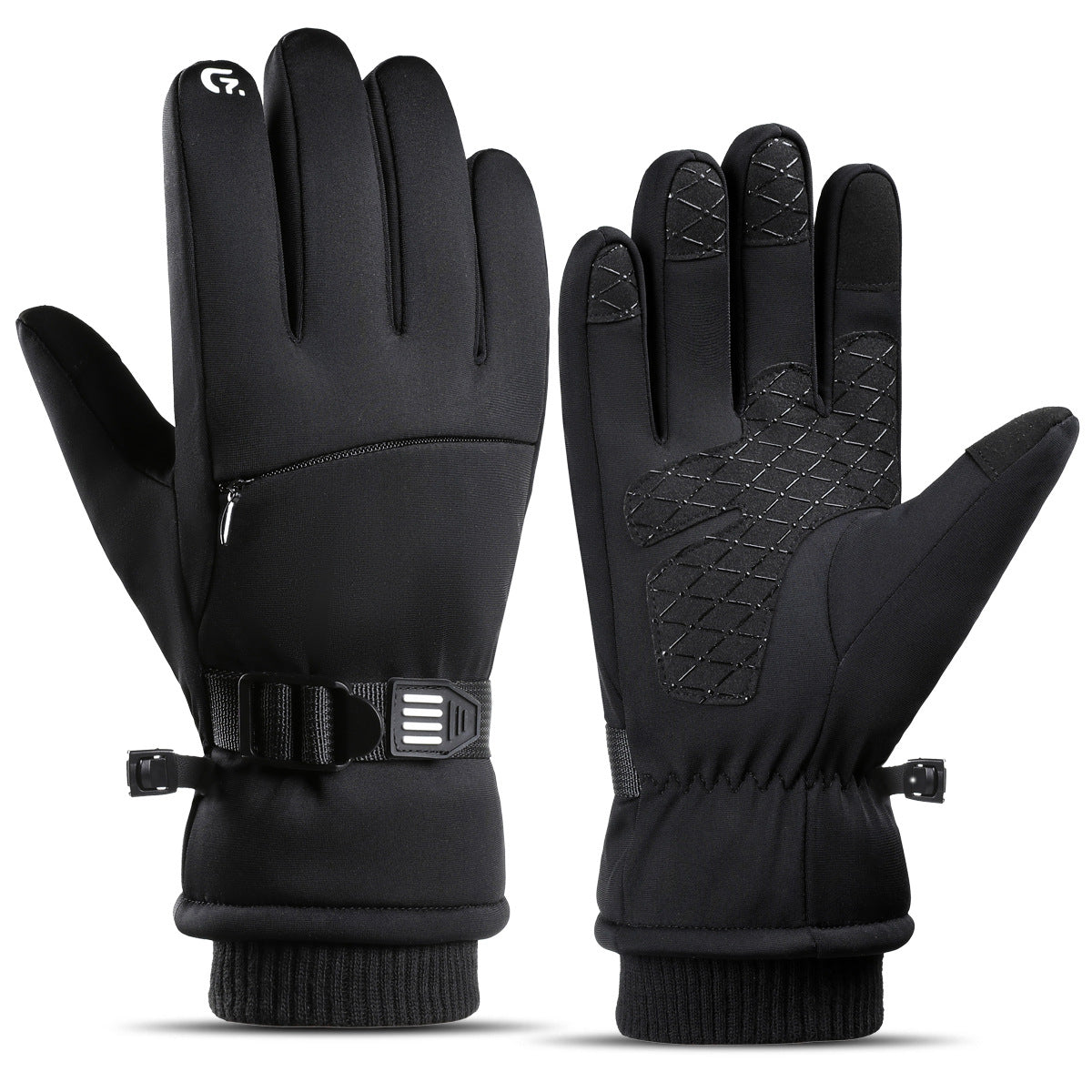 Fleece-lined Thick Waterproof And Cold-resistant Gloves Pi-Mart