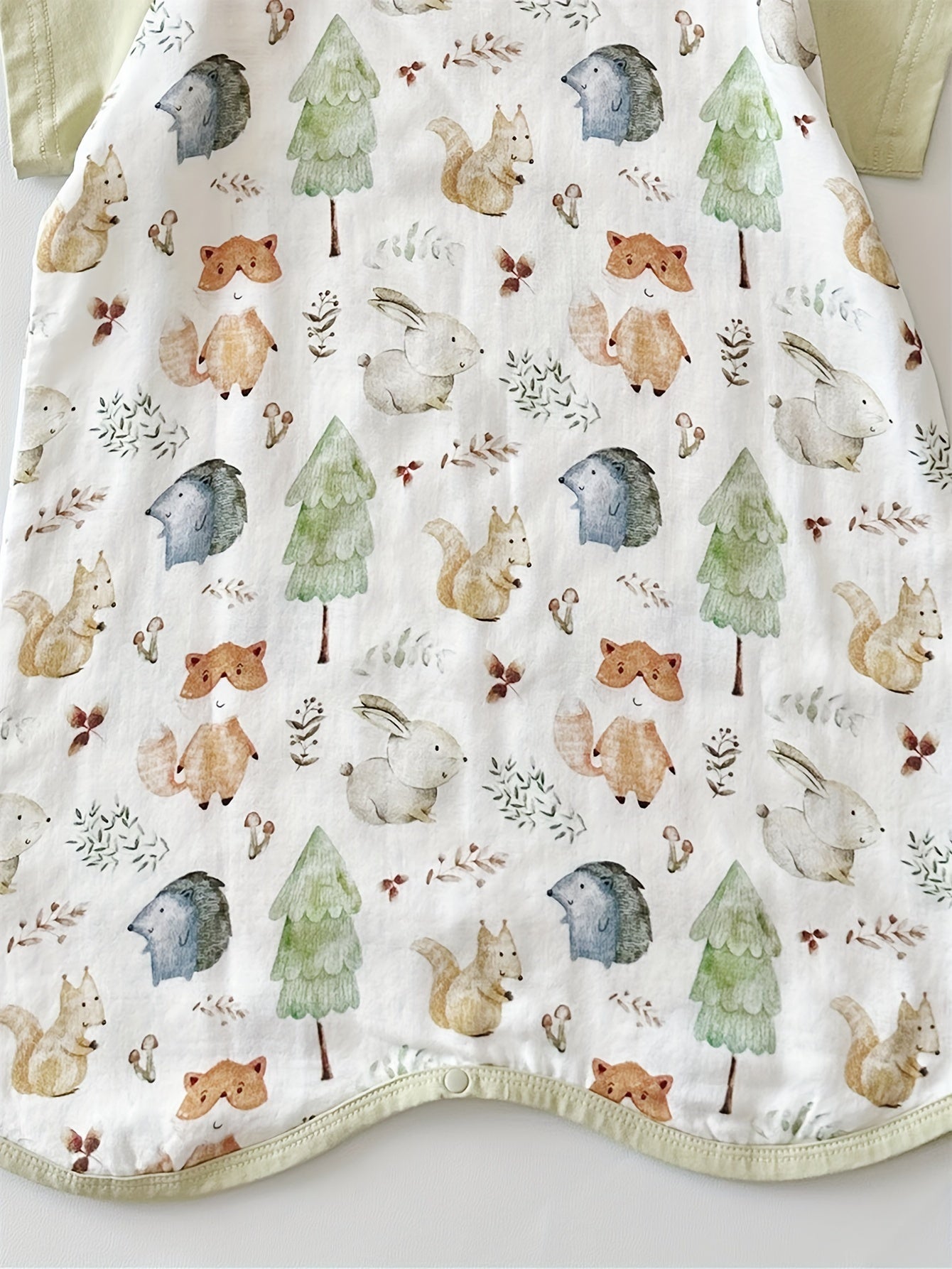 Bamboo Cotton Gauze Cute Animal Print Wearable Blanket, Summer Air Conditioning Sleep Robe