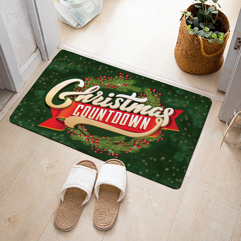 Christmas Floor Mat Bedroom Bathroom Home Absorbent Non-slip Pi-Mart