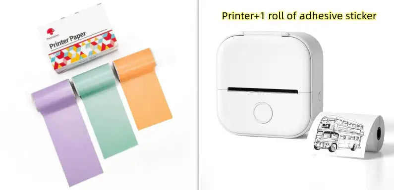 Portable Mini Printer for Students and Hobbyists, Bluetooth Thermal Label Printer - SJB-DIAMOND ELITES