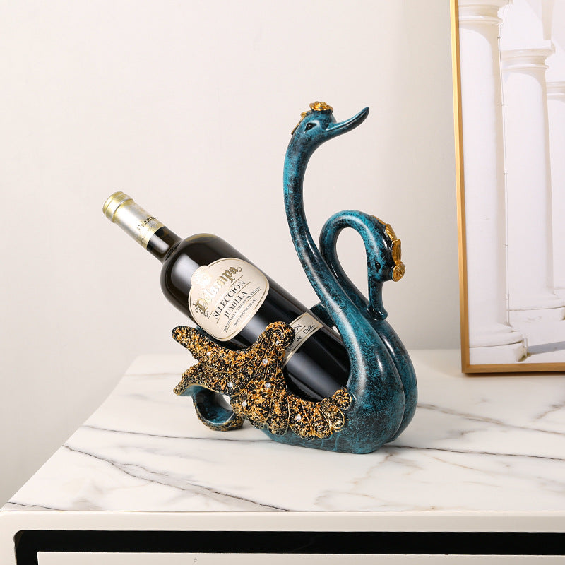 Light Luxury Swan Wine Rack High-end Creative Handicraft Ornaments Pi-Mart
