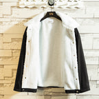 Korean Version Of Lamb Wool Plus Fleece Student Jacket Men's Pi-Mart