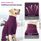 Dog Four-legged Clothes High Collar Warm Cold-proof Polar Fleece Dog Clothes Pi-Mart
