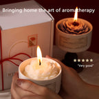 Luxury Soy Wax Scented Candle - 5.3oz Rose, Lavender, Gardenia | Elegant Gift Box for Christmas, Birthdays & Graduations | Home Decor with Ceramic Container & Wooden Base Lootquake LLC
