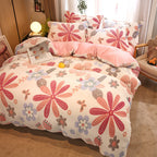 Milk Duvet Set Single Thickened Double Sided Duvet Cover Pi-Mart