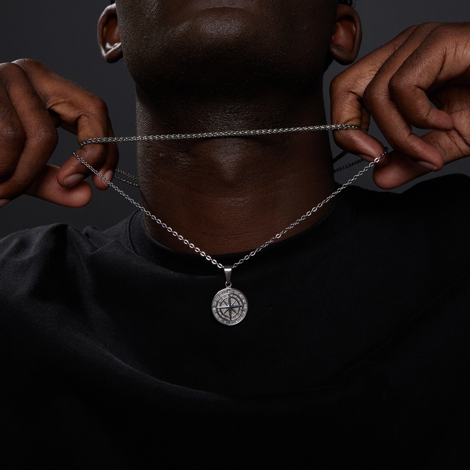 Vnox Layered Necklaces for Men Pi-Mart