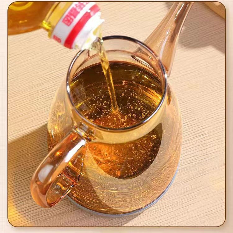 Home Kitchen Oiler Borosilicate Glass Condiment Bottle Pi-Mart