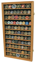 Large Military Challenge Coin Display Case Cabinet Rack Holder The Military Gift Store