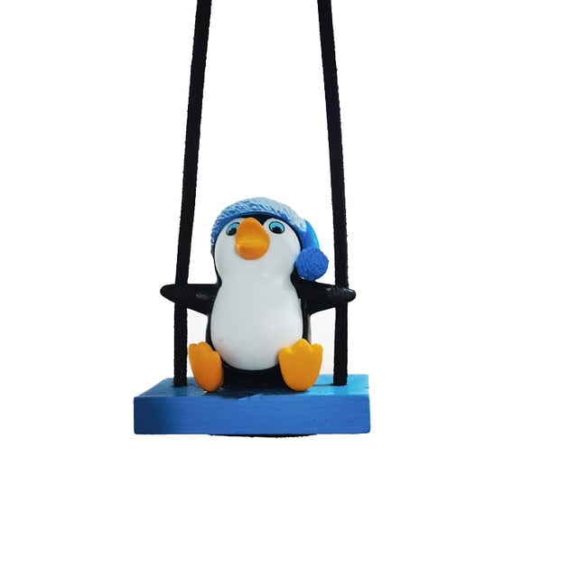 Swing Sled Penguin Car Pendant - SJB-DIAMOND ELITES