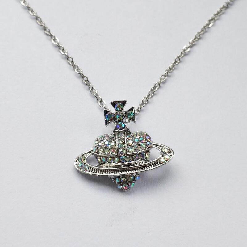 Classic Cross Heart Annulus Necklace Pi-Mart