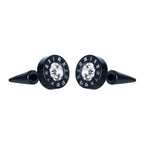 Small Black Punk Stud Earrings Pi-Mart