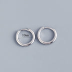 Stainless Steel Minimalist Huggie Hoop Earrings Pi-Mart