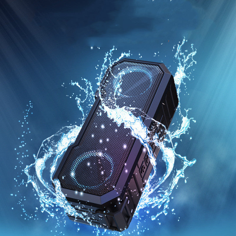 Waterproof Colorful Luminous Outdoor Wireless Speaker With Dual Speakers With Power Bank Pi-Mart