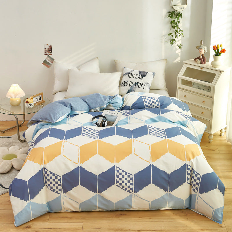 Quilt Cover Single Wholesale Pure Cotton Single Double Student Dormitory Three-piece Set Pi-Mart