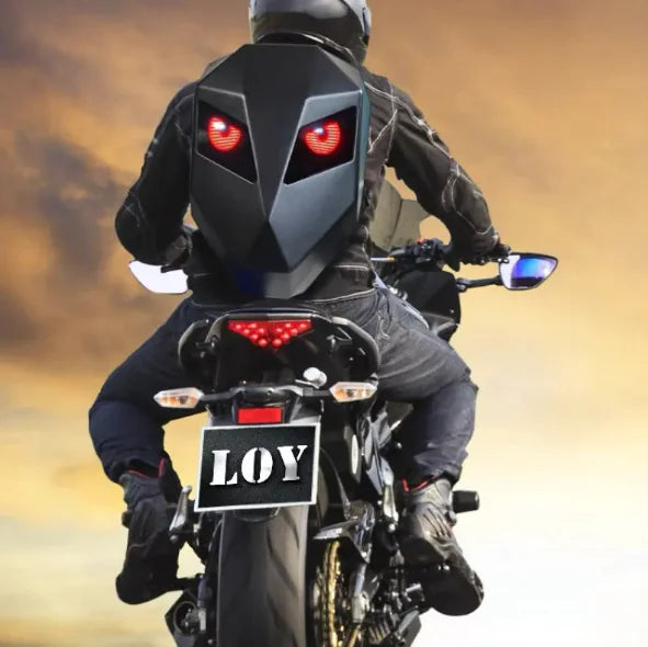 Men's Waterproof LED Motorcycle Backpack Pi-Mart