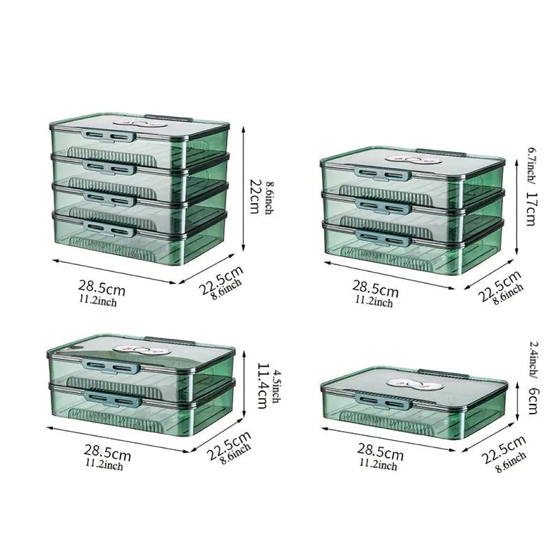 Transparent Dumpling Storage Box Pi-Mart