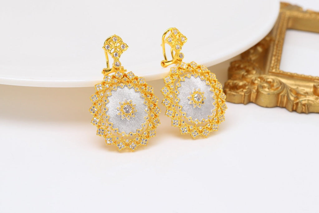 Light Luxury 925 Colorful Brushed Earrings Pi-Mart
