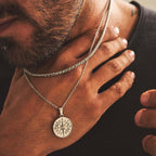 Vnox Layered Necklaces for Men Pi-Mart
