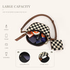 Small Crossbody Versatile Checkerboard Chest Bag – Fashion Plaid Waist Bag, Stylish Messenger Bag & Fanny Pack for Everyday Use - SJB-DIAMOND ELITES