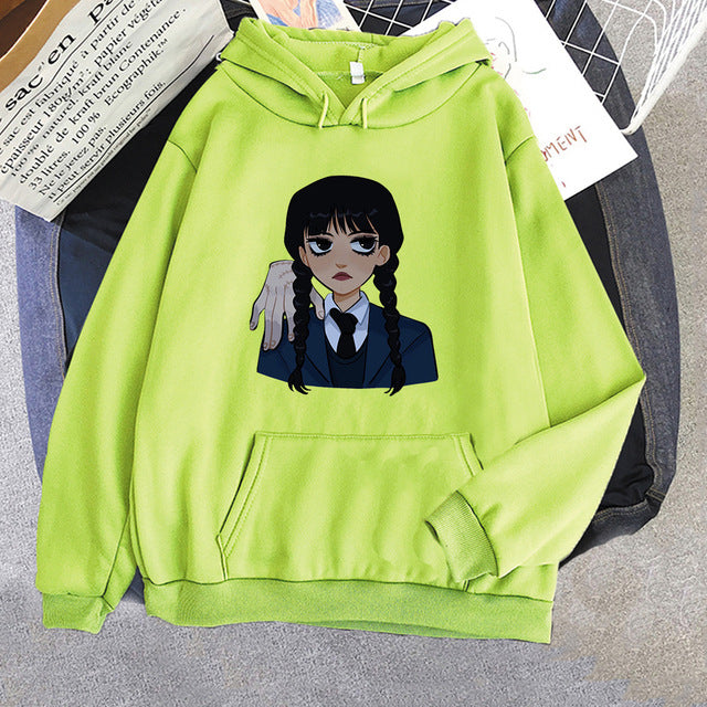 Neo-Gothic Printed Hoodie