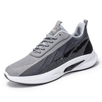 Color-blocked Mesh Sneakers Men Breathable Comfortable Casual Fashion Lace Up Wear-resistant Walking Running Sports Shoes Pi-Mart