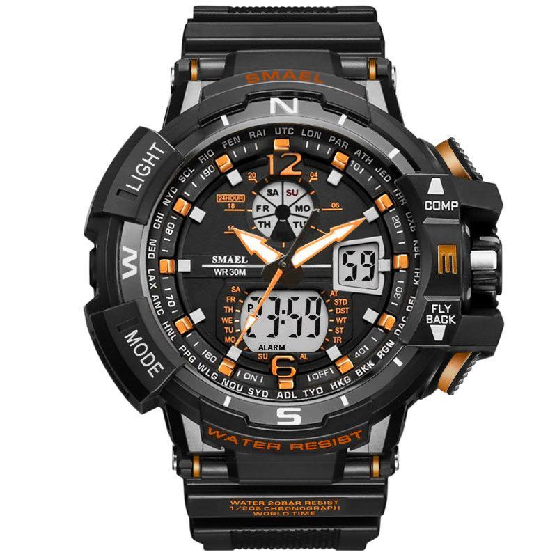 NEW Modern RED Sport Watch For Men and Woman With LED Digital Quartz Display Men's Top Brand Luxury Digital-watch Relogio Masculino In Army Military Popular Design Waterproof 50M - SJB-DIAMOND ELITES