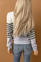 Striped Colorblock Sweater - SJB-DIAMOND ELITES