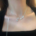 Water Drop Crystal Necklace Pi-Mart