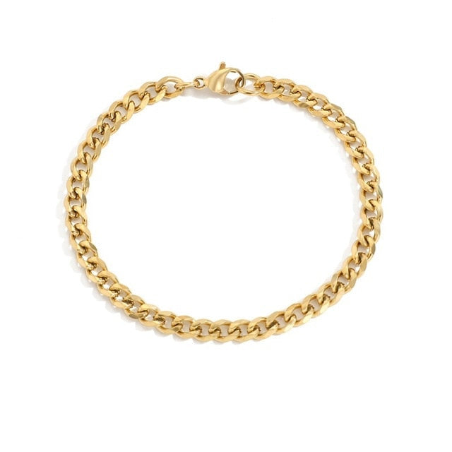 Curb Chain Stainless Steel Bracelet Pi-Mart