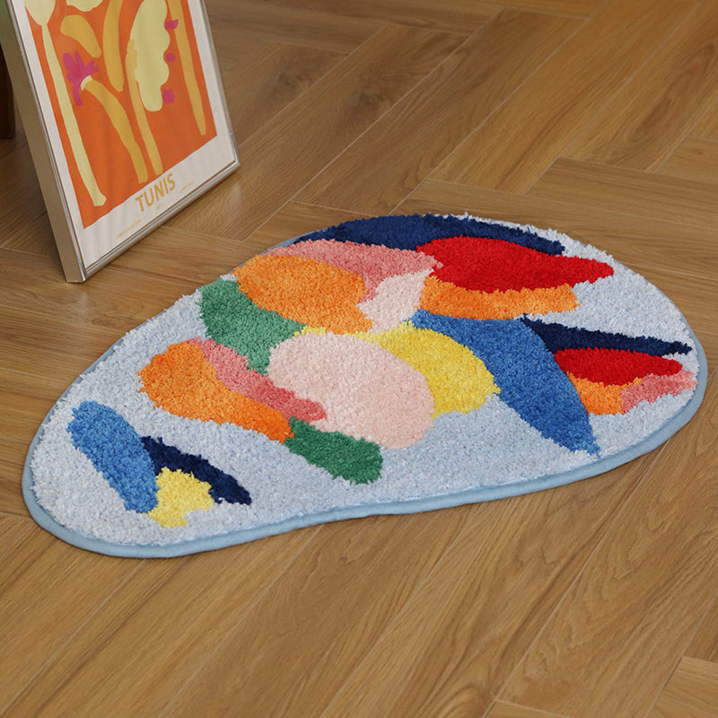 Non-slip Absorbent Green Bedroom Floor Mat Pi-Mart