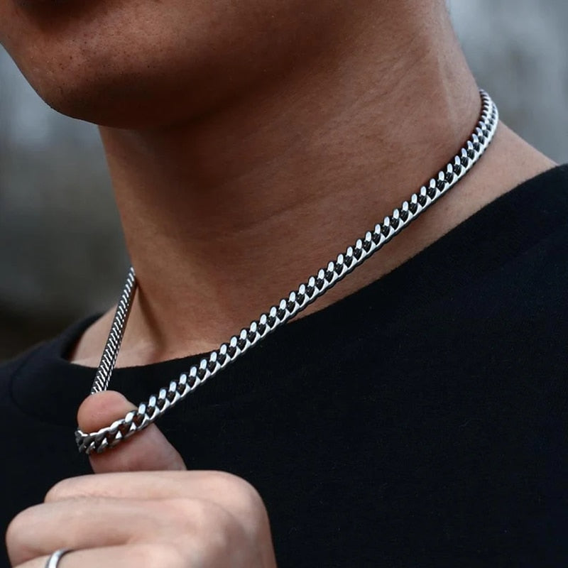 Daily Wearing Cuban Link Chain Choker Pi-Mart