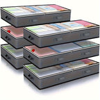 [Under Bed Storage] 90L Under Bed Storage Containers | Toy Organizers and Wrapping Paper Storage Bags with Clear Window and Reinforced Handles for Blanket, Comforter, Bedding, Clothes