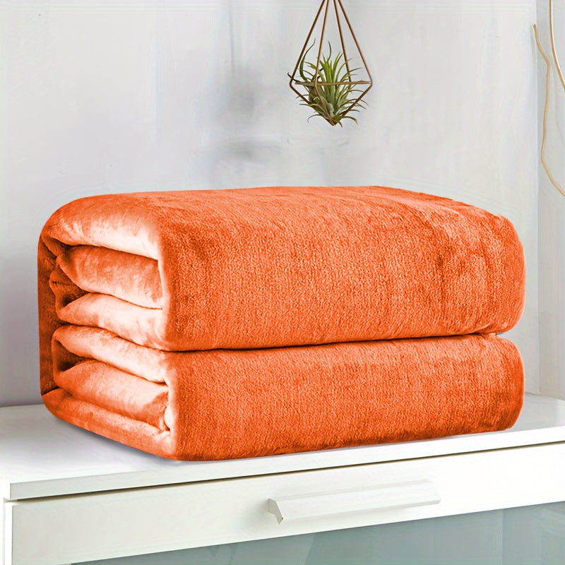 Ultra-Soft Flannel Throw Blanket - Solid Color, Cozy & Warm for Couch, Bed, Office, and Travel - Machine Washable, All-Season Comfort Lootquake LLC