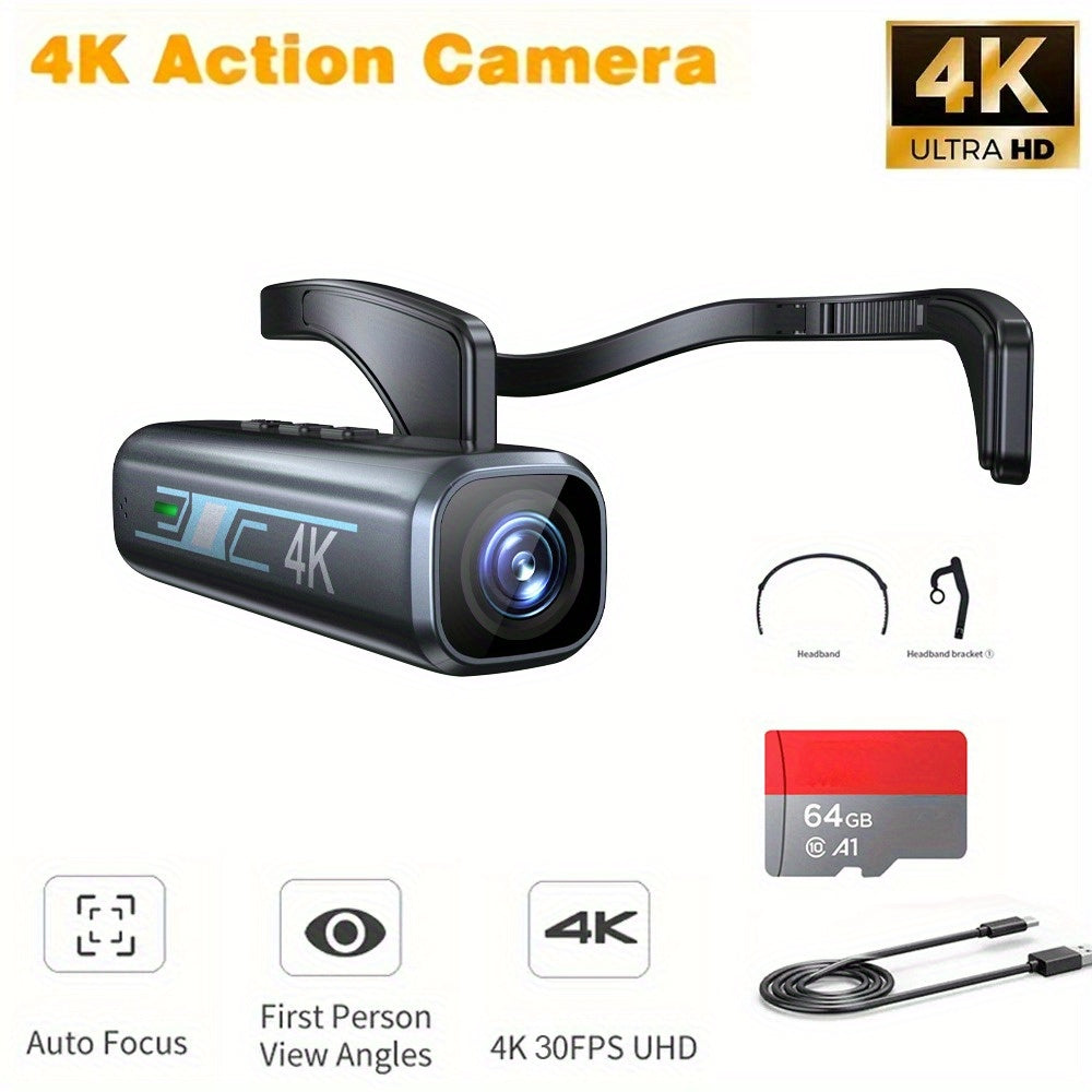 4K 30FPS Action Camera, 120 Wide Angle Lens, Image Stabilization, Manual Controls, Gray and Black, Perfect Father'S Day Gift Lootquake LLC