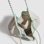 Large Capacity hobo bag with Embroidered Dog pattern, Shoulder bag Nylon, Shoulder Underarm Bag, Commuter hobo Bag Female