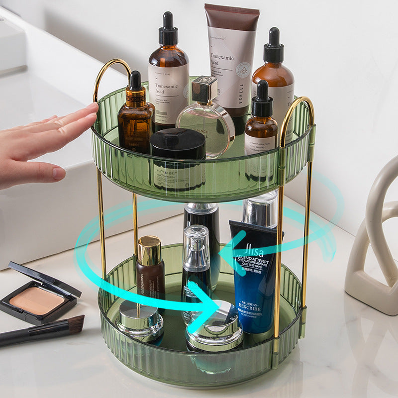 Bathroom Cosmetics Rotating Storage Rack Desktop Pi-Mart