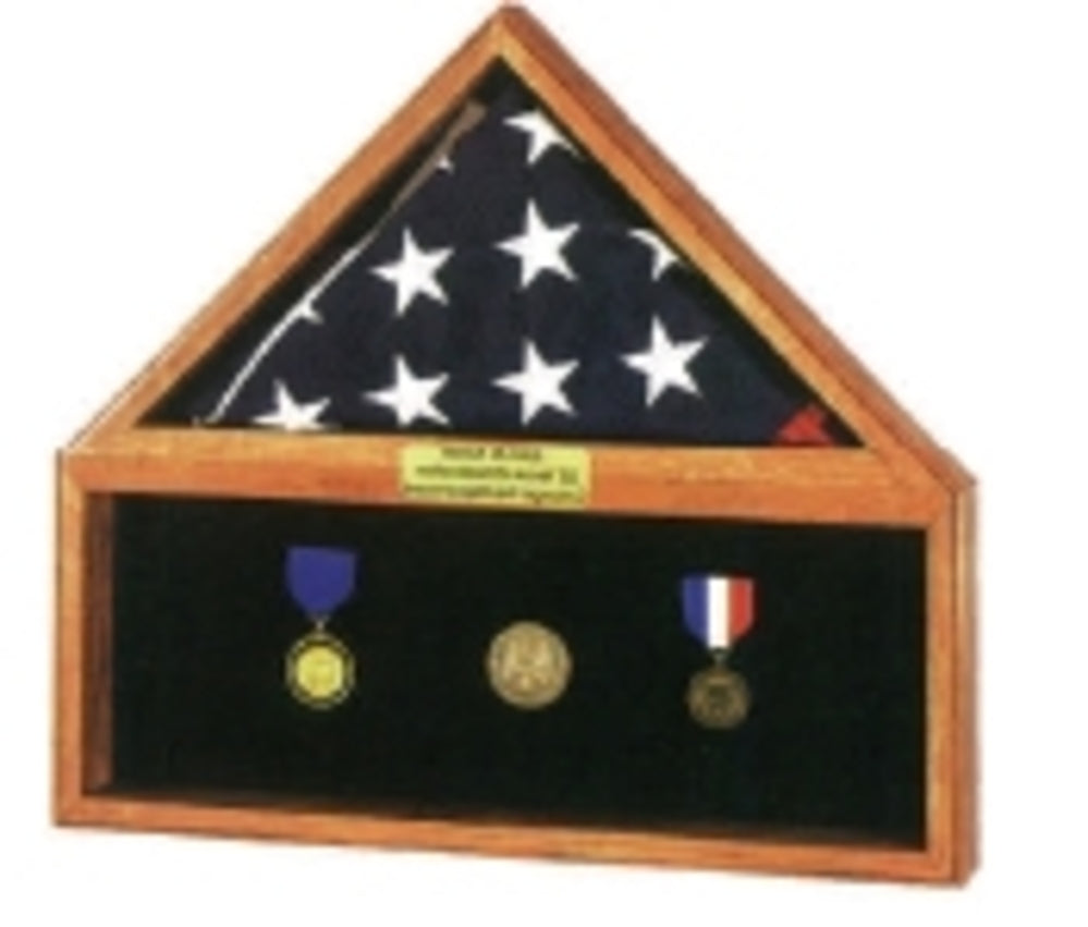 Flag Medal Display Case combo. The Military Gift Store
