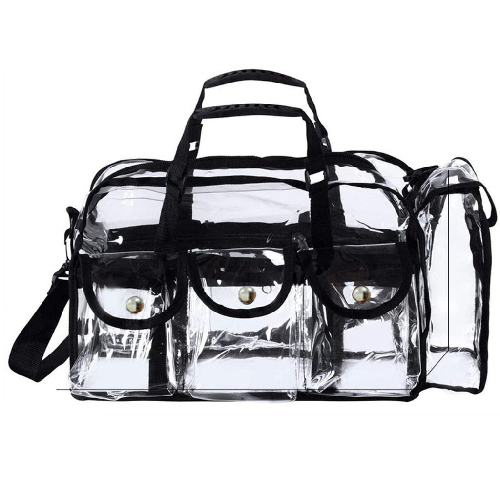 Transparent PVC cosmetic bag, waterproof swimming bag, washing beach bag, large-capacity cosmetic bag, large-capacity storage bag - SJB-DIAMOND ELITES