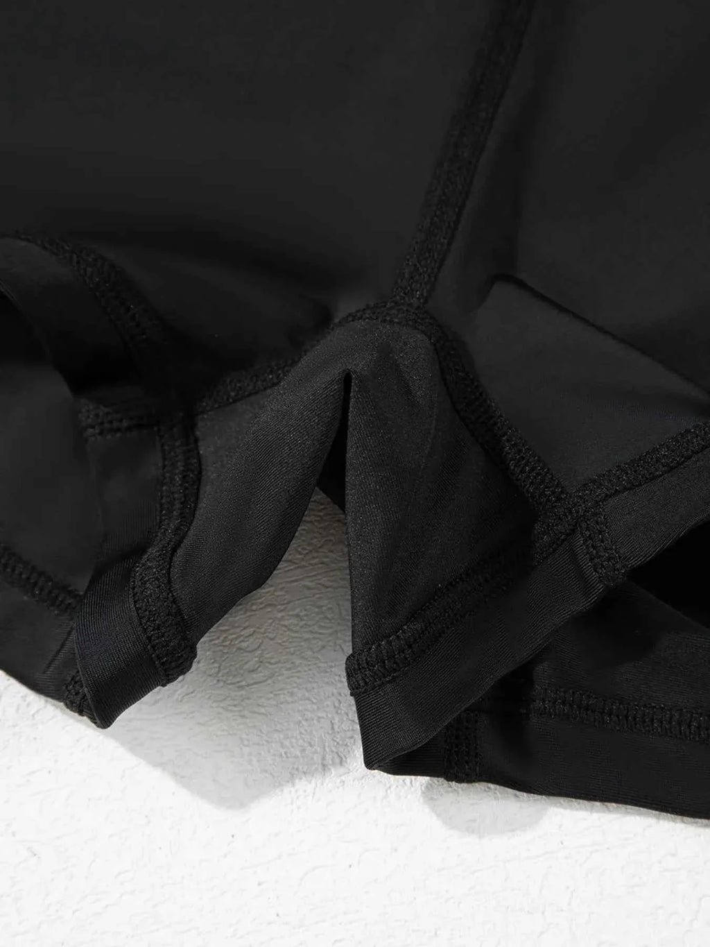 High Waisted Drawstring Swim Shorts THRIXINE
