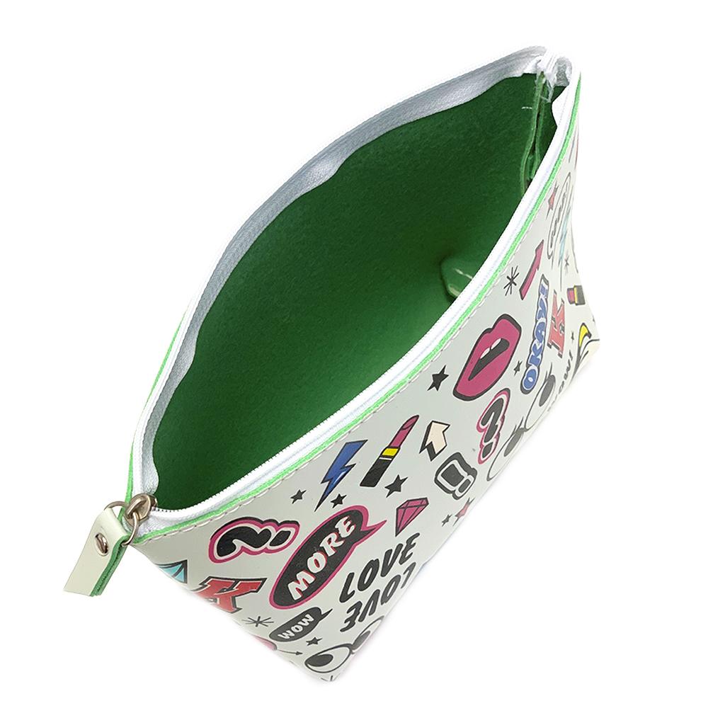 Makeup Bag Rocking In White - SJB-DIAMOND ELITES