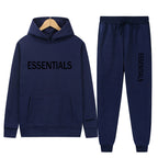 Essentials Sweatshirt Suit Men's and Women's Sweatshirt and Pant 2-Piece Set Hip-Hop Hoodie Suit by Pi-Mart Pi-Mart